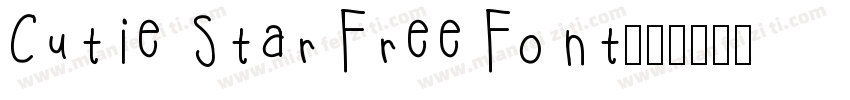Cutie Star Free Font字体转换